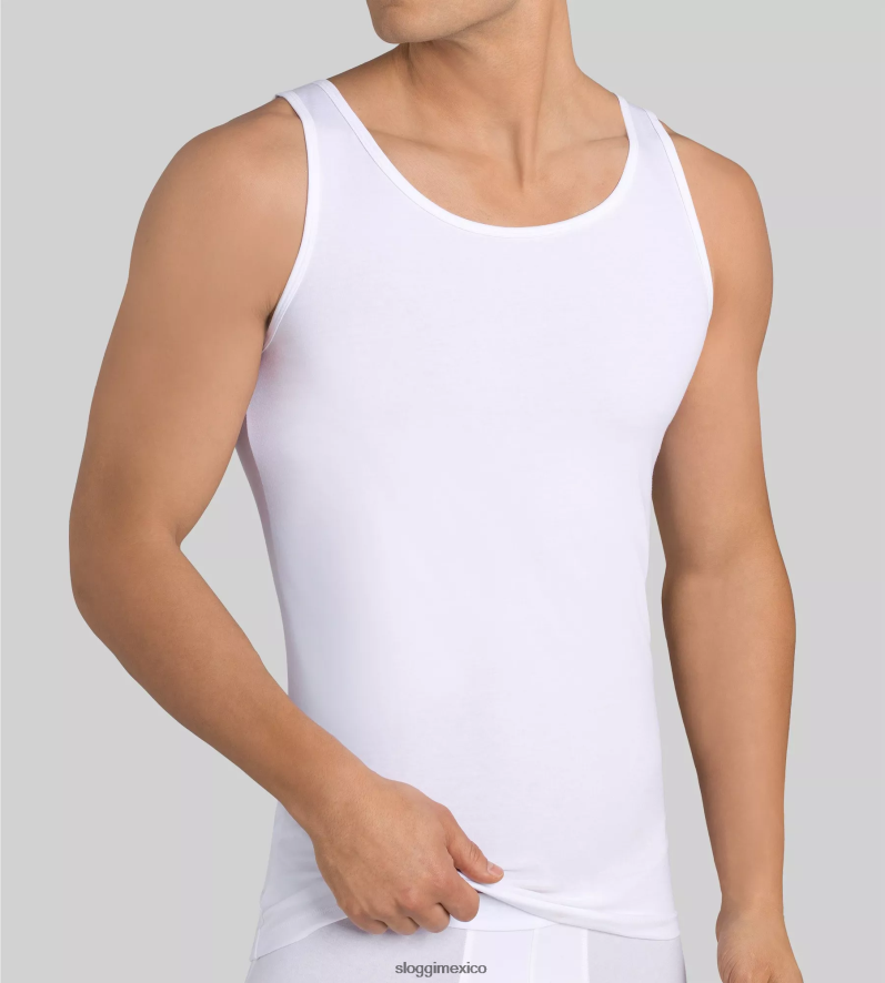 ropa de estar por casa | mx sloggi hombres Camiseta sin mangas 24/7 blanco 220XJH783