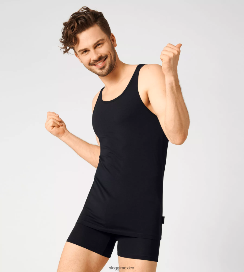 ropa de estar por casa | mx sloggi hombres Camiseta sin mangas 24/7 negro 220XJH743