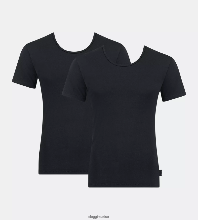 ropa de estar por casa | mx sloggi hombres camiseta 24/7 negro 220XJH808