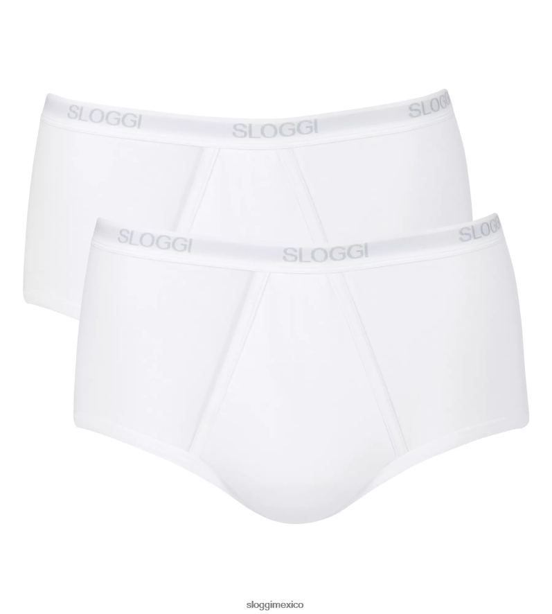 ropa interior mx sloggi hombres braguita maxi básica blanco 220XJH777