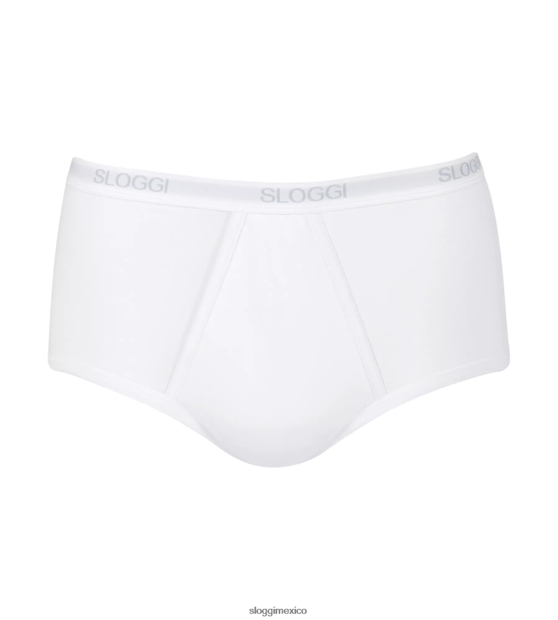 ropa interior mx sloggi hombres braguita maxi básica blanco 220XJH819