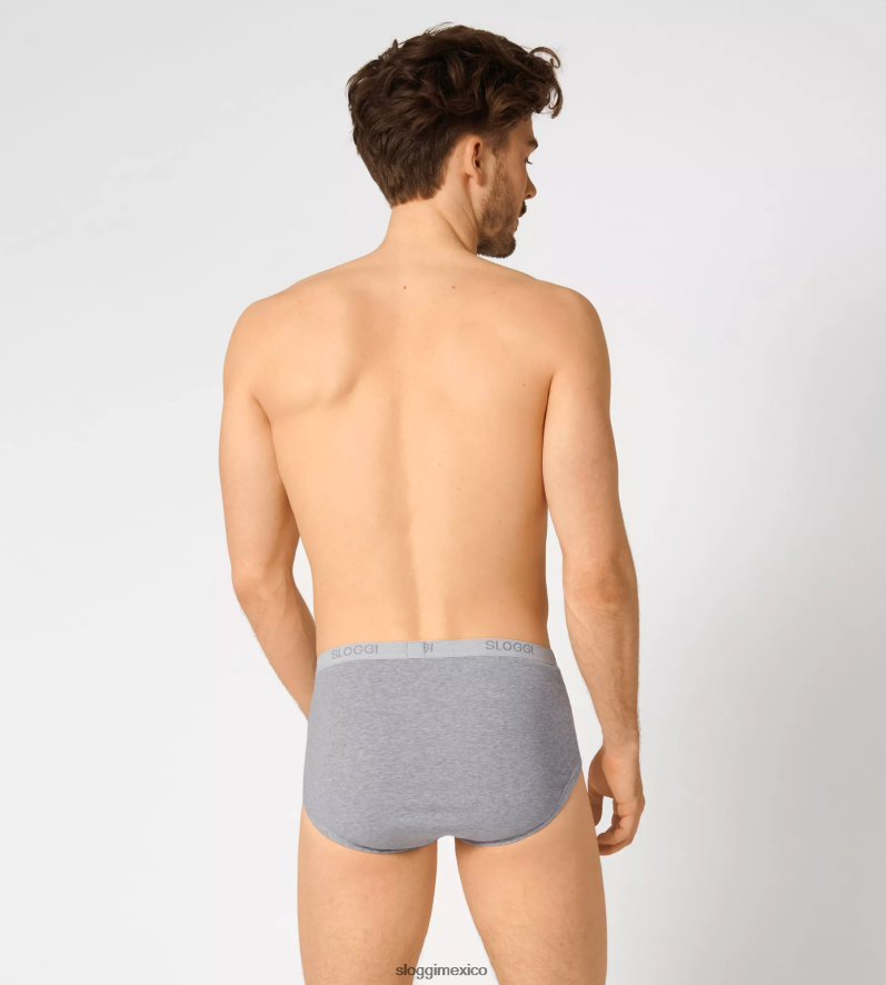 ropa interior mx sloggi hombres braguita maxi básica combinación negra 220XJH822