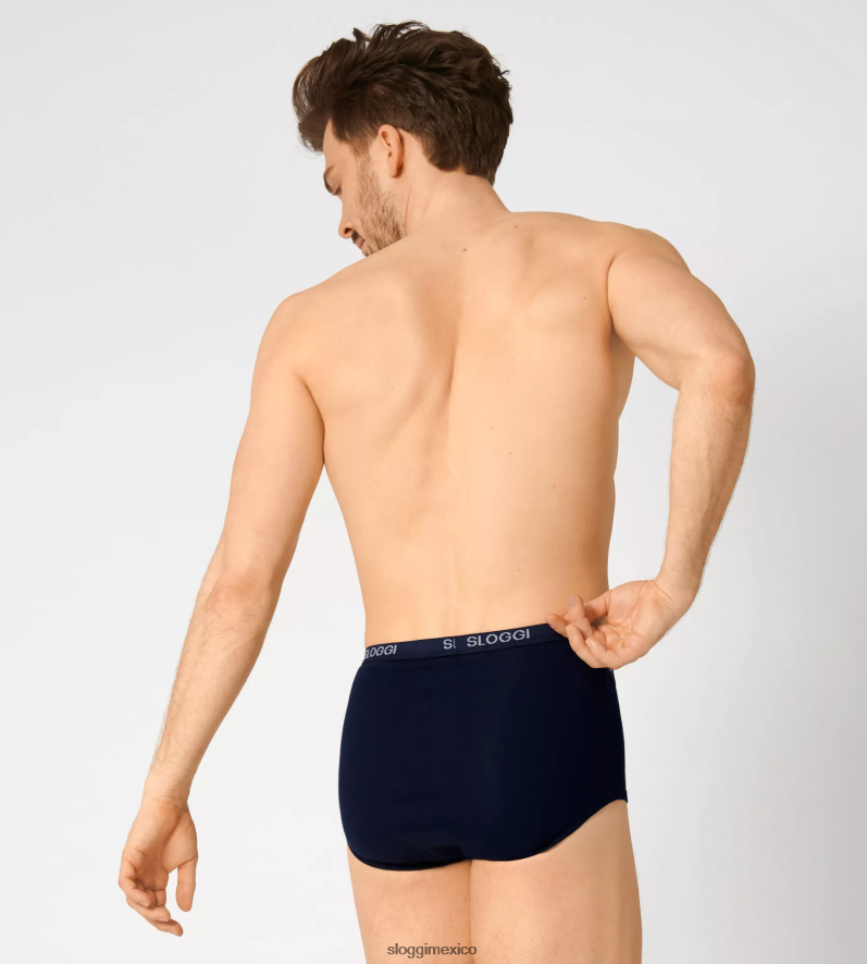ropa interior mx sloggi hombres braguita maxi básica noche azul 220XJH809