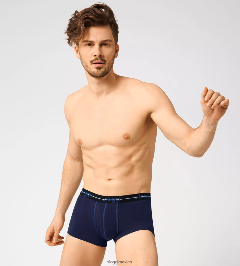 ropa interior mx sloggi hombres empezar con calzoncillos hipster combinación negro - azul 220XJH817