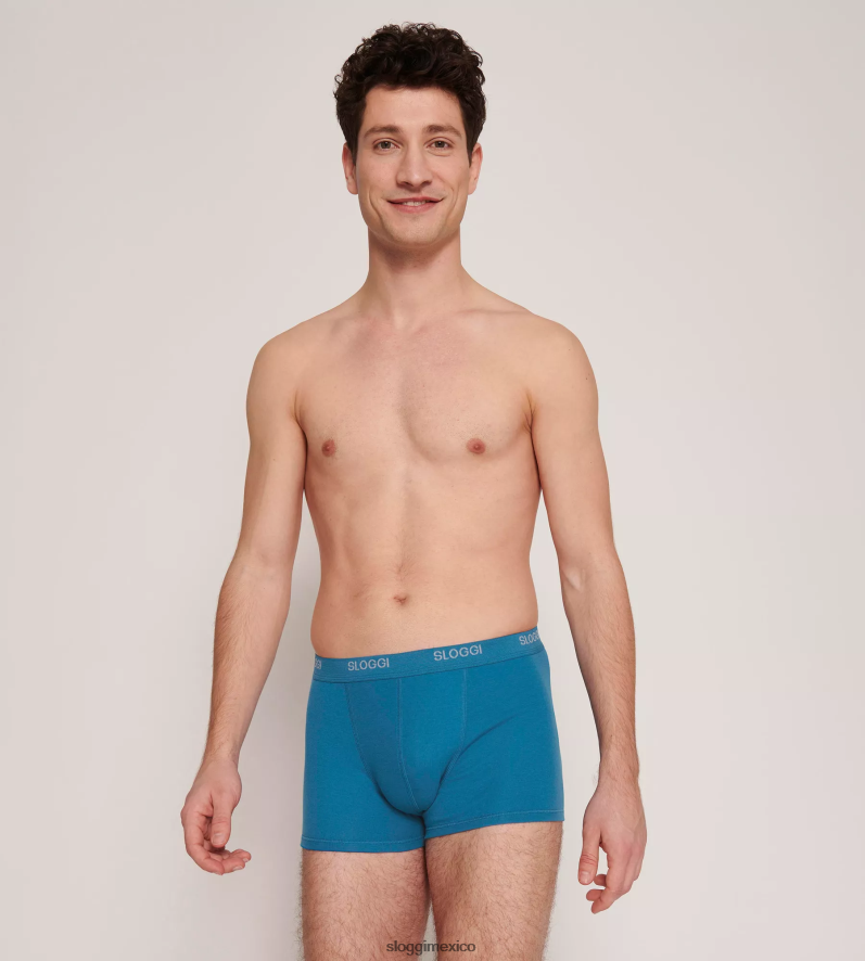 ropa interior mx sloggi hombres shorts basicos Míkonos azul 220XJH852