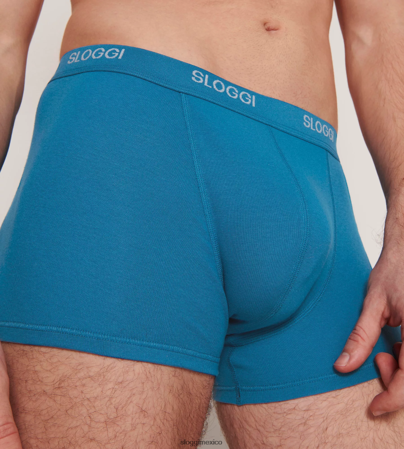 ropa interior mx sloggi hombres shorts basicos Míkonos azul 220XJH852