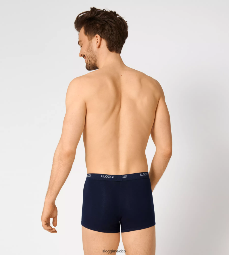 ropa interior mx sloggi hombres shorts basicos noche azul 220XJH776