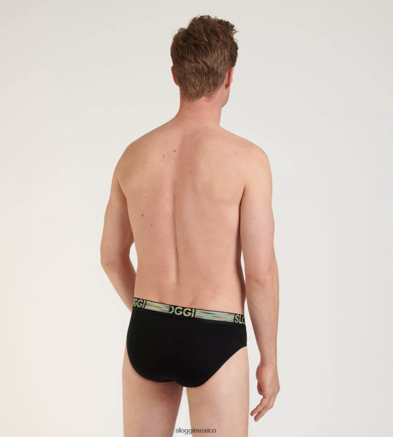 ropa interior mx sloggi hombres braguita midi go abc natural negro 220XJH798