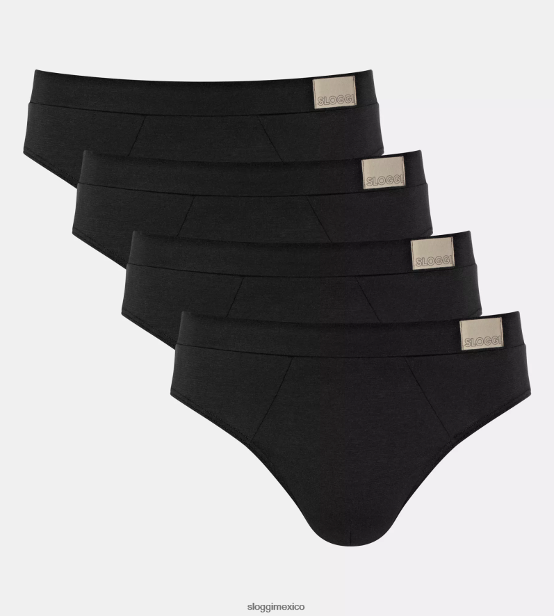 ropa interior mx sloggi hombres braguita midi natural negro 220XJH800