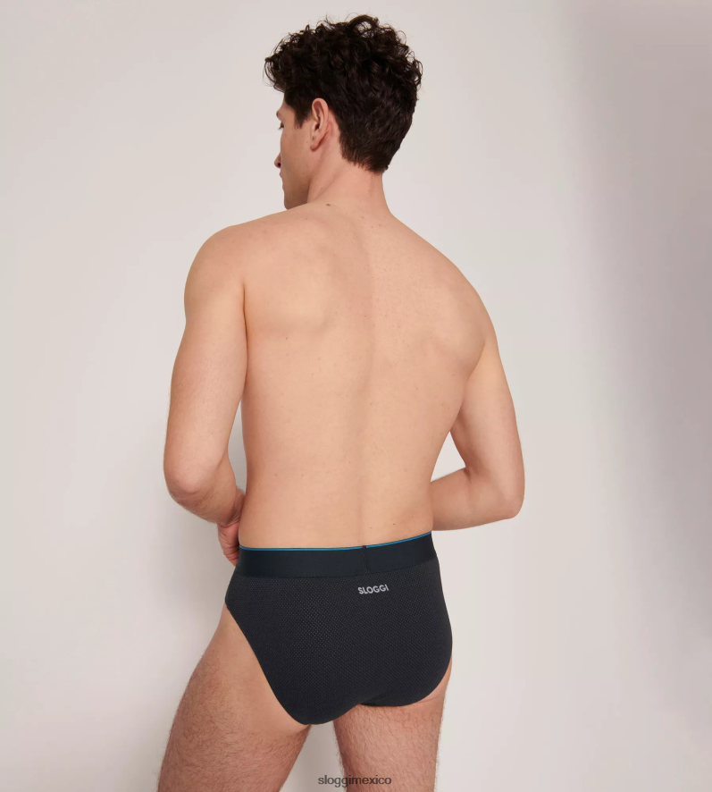 ropa interior mx sloggi hombres calzoncillos midi siempre aireados combinación negra 220XJH729