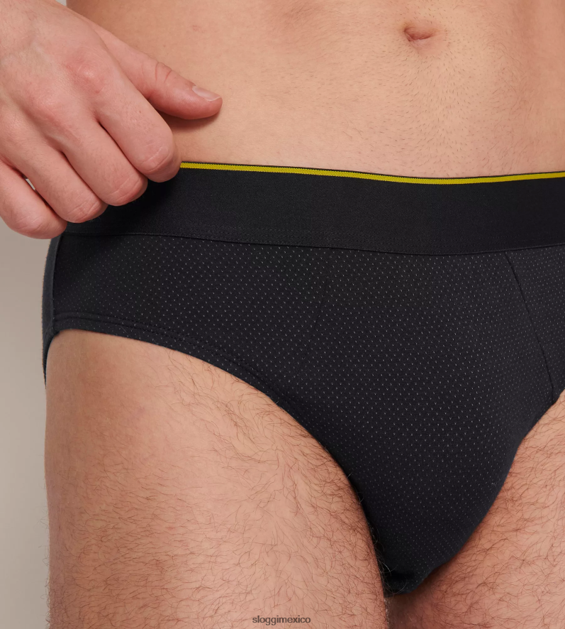 ropa interior mx sloggi hombres calzoncillos midi siempre aireados negro 220XJH862