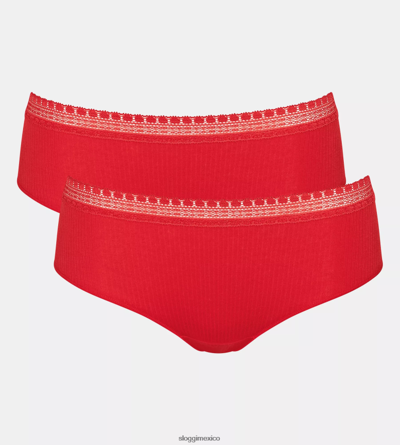bragas | mx sloggi mujer braguitas hipster de canalé Campari 220XJH322