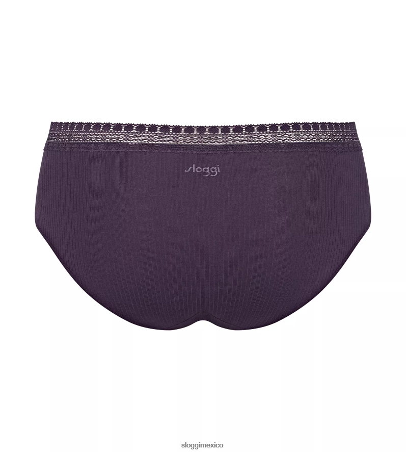 bragas | mx sloggi mujer braguitas hipster de canalé arándano 220XJH132