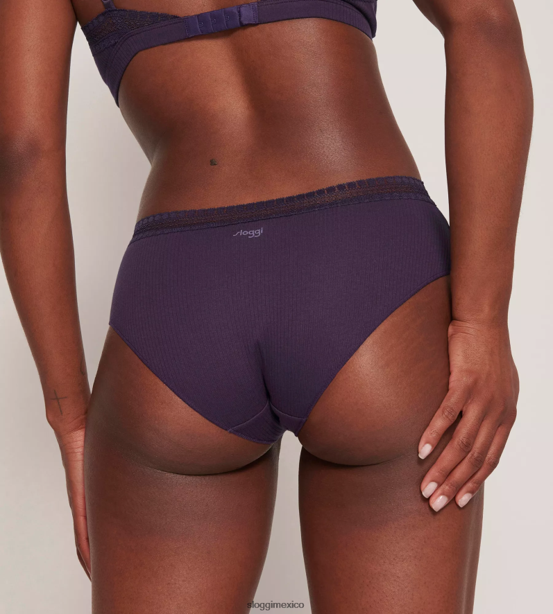 bragas | mx sloggi mujer braguitas hipster de canalé arándano 220XJH132