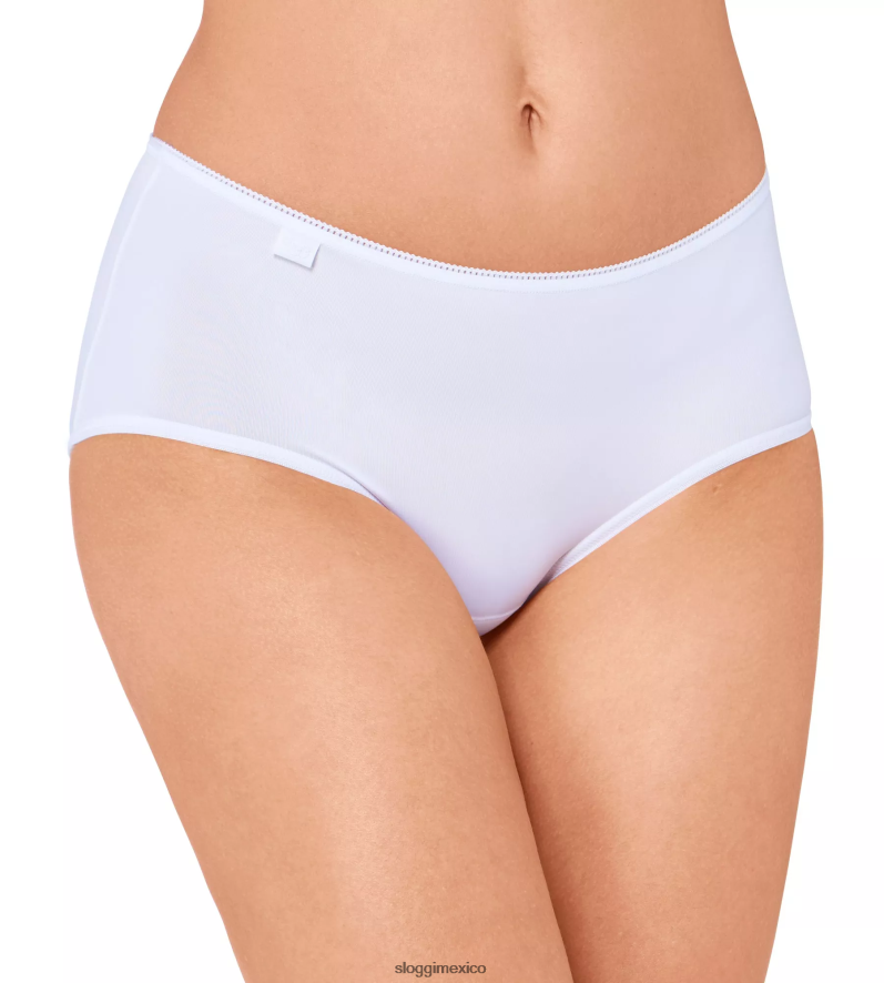 bragas | mx sloggi mujer Braguita midi de microfibra 24/7 blanco 220XJH338
