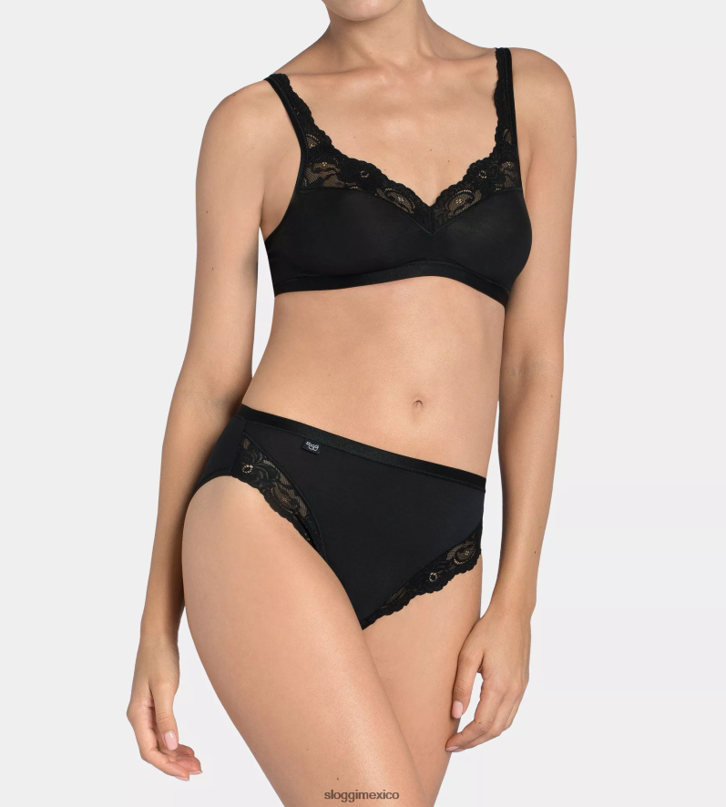 bragas | mx sloggi mujer bragas románticas tai negro 220XJH256