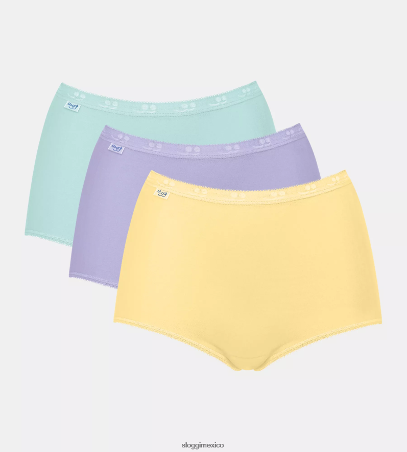 bragas | mx sloggi mujer braguita básica+ maxi amarillo - combinación de luz 220XJH395