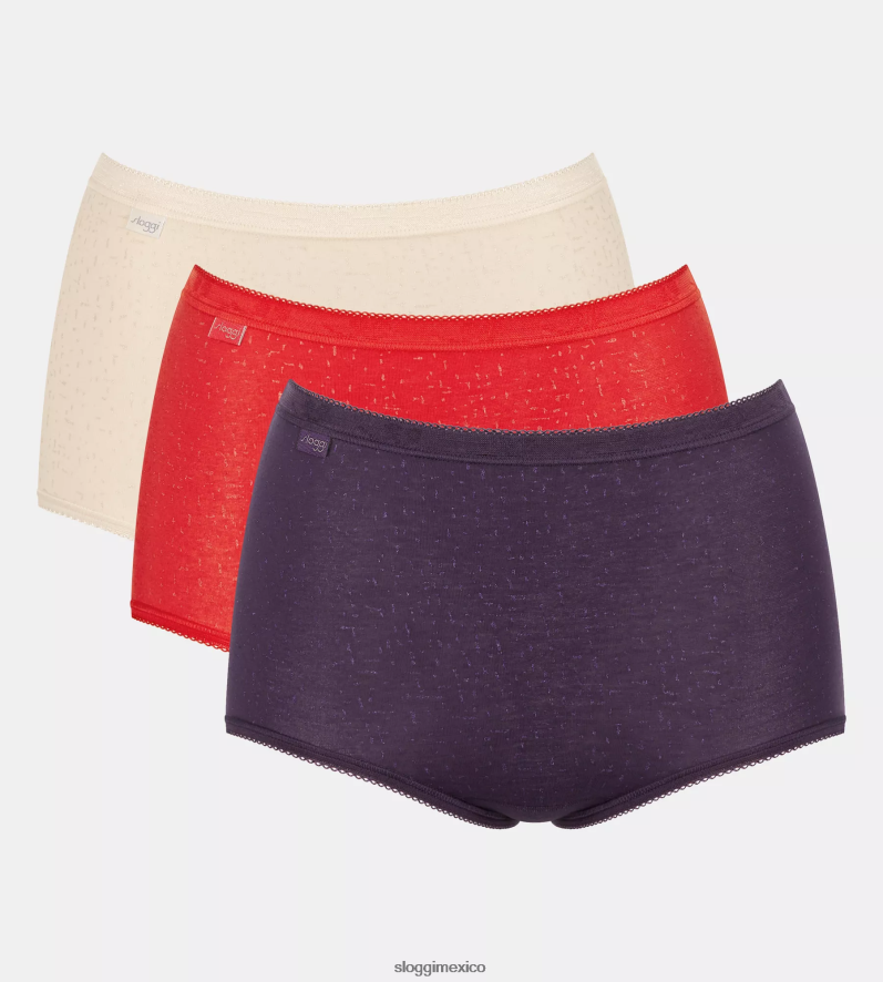 bragas | mx sloggi mujer braguita básica+ maxi multicolor 220XJH3