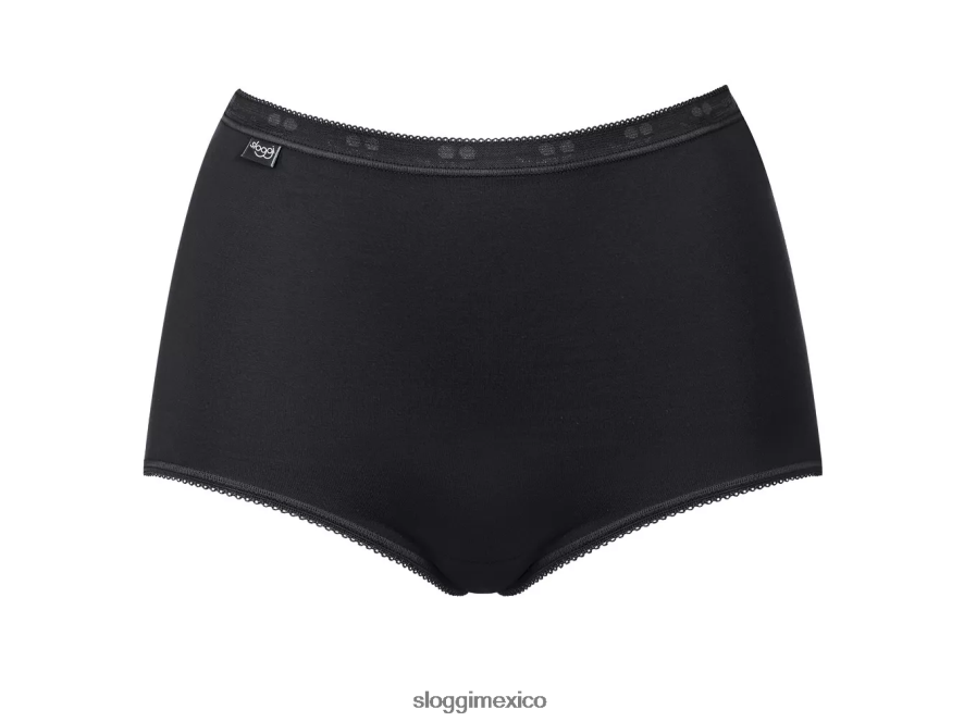 bragas | mx sloggi mujer braguita básica+ maxi negro 220XJH462