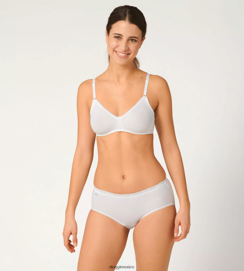bragas | mx sloggi mujer braguita midi basic+ blanco 220XJH553
