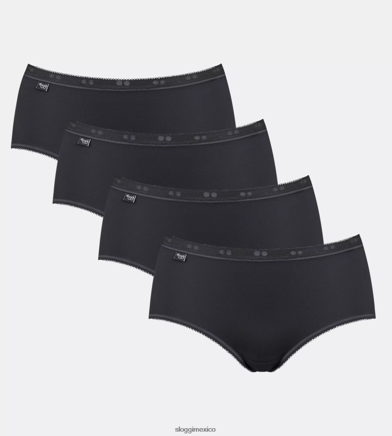 bragas | mx sloggi mujer braguita midi basic+ negro 220XJH103