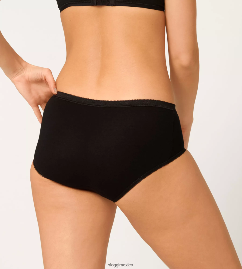 bragas | mx sloggi mujer braguita midi basic+ negro 220XJH479