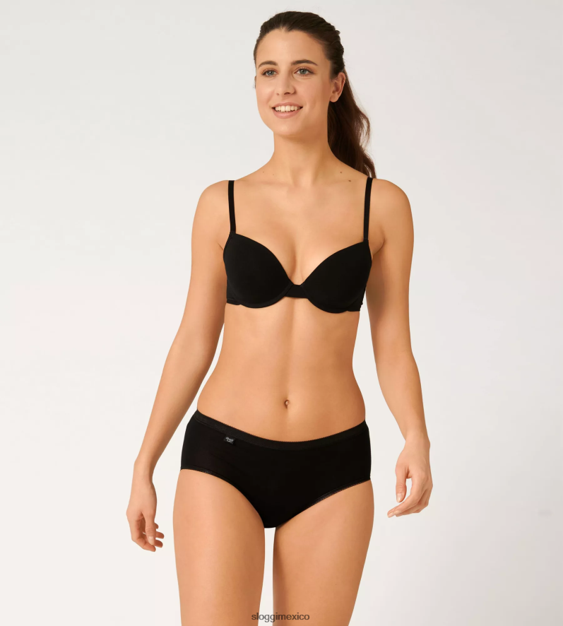 bragas | mx sloggi mujer braguita midi basic+ negro 220XJH479