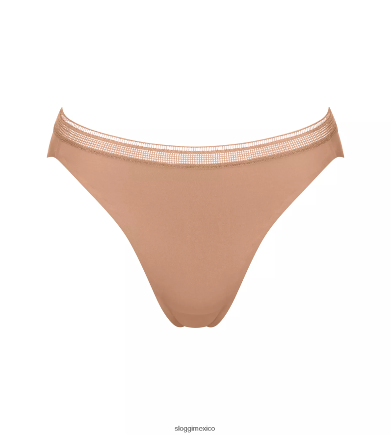 bragas | mx sloggi mujer braguitas con pernera alta y giro body adapt marrón nostálgico 220XJH284