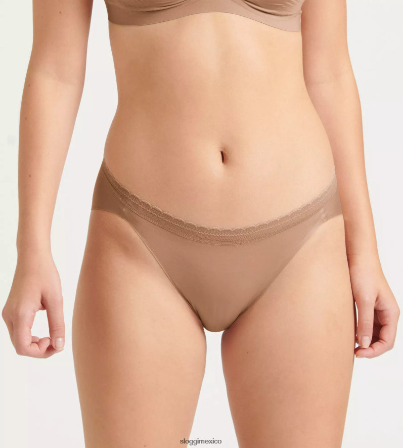 bragas | mx sloggi mujer braguitas con pernera alta y giro body adapt marrón nostálgico 220XJH284
