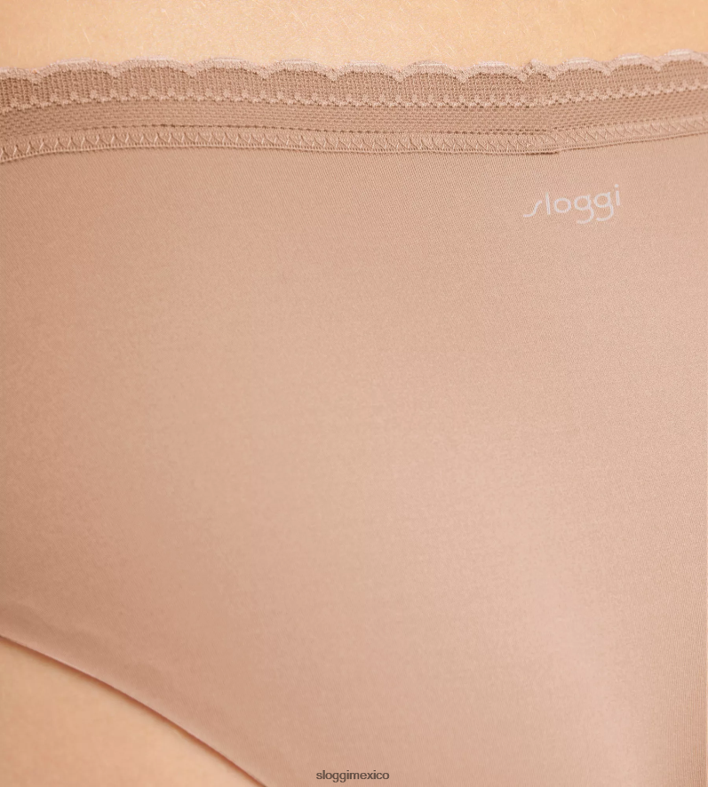 bragas | mx sloggi mujer braguitas con pernera alta y giro body adapt marrón nostálgico 220XJH284