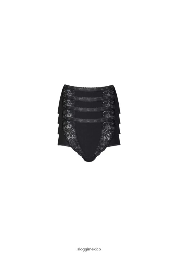 bragas | mx sloggi mujer braguitas maxi elegantes negro 220XJH414