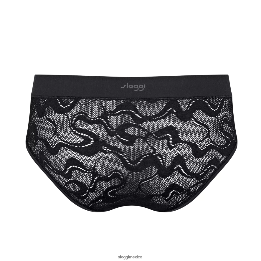bragas | mx sloggi mujer braguitas midi de encaje go allround negro 220XJH601