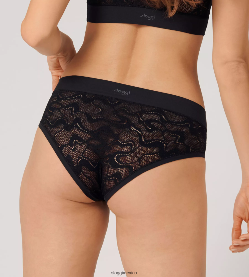 bragas | mx sloggi mujer braguitas midi de encaje go allround negro 220XJH601