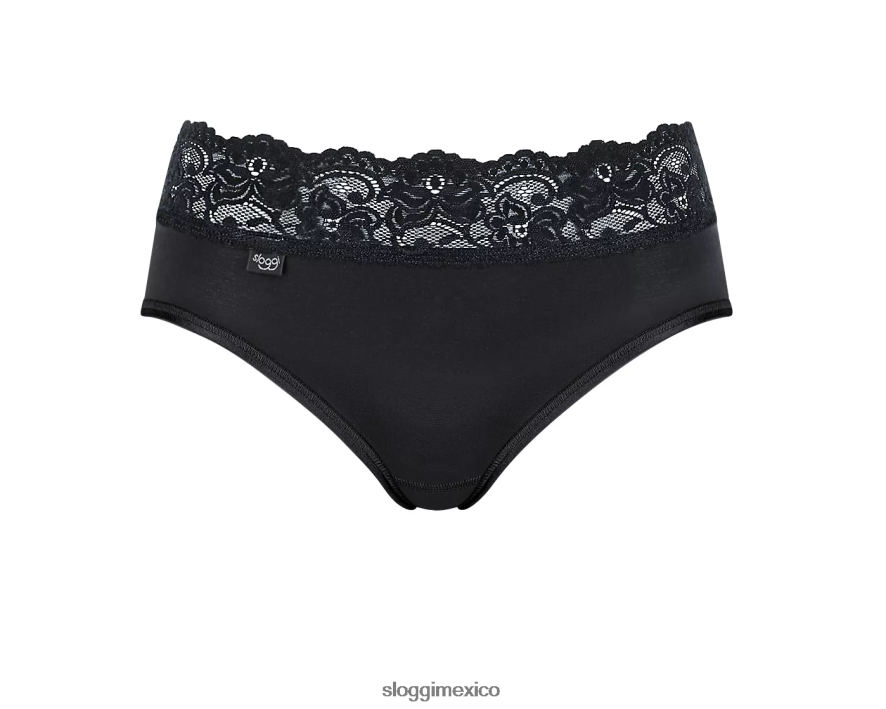 bragas | mx sloggi mujer braguitas midi románticas negro 220XJH319