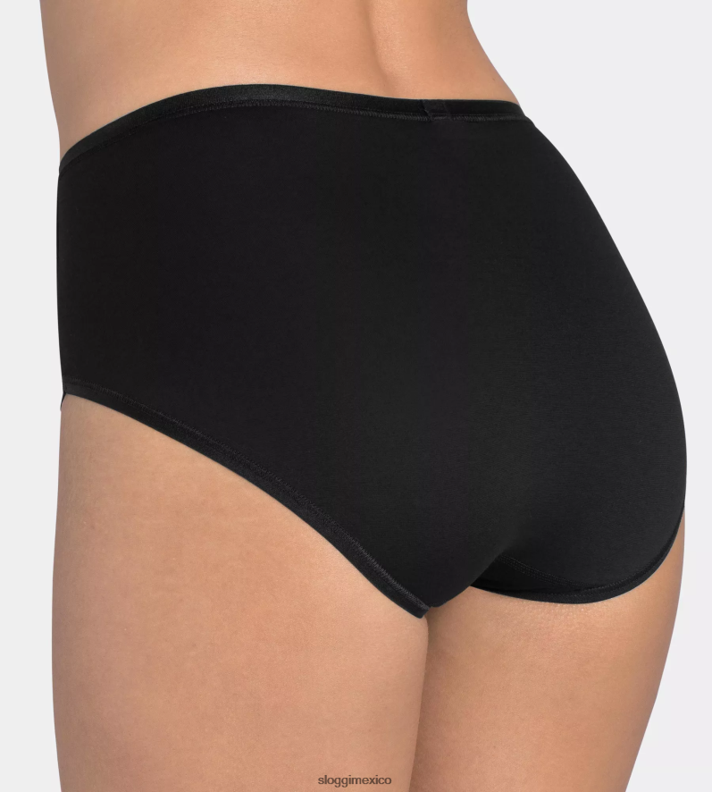 bragas | mx sloggi mujer maxi braguitas románticas negro 220XJH353