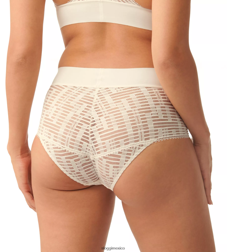 bragas | mx sloggi mujer s siete braguitas midi blanco crudo 220XJH602
