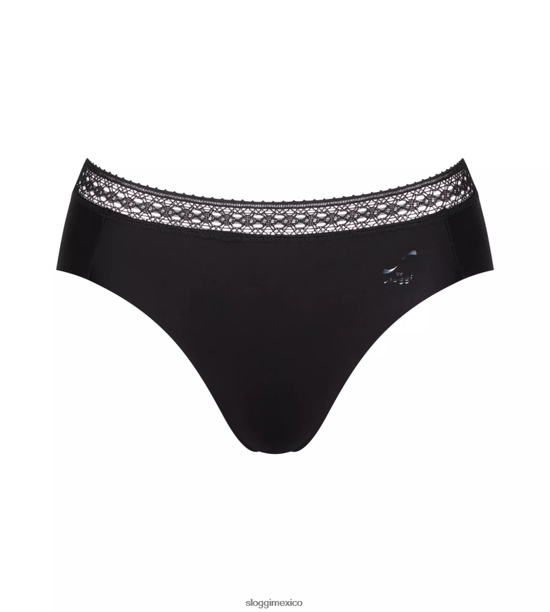 bragas | mx sloggi mujer s sutiles braguitas altas negro 220XJH203