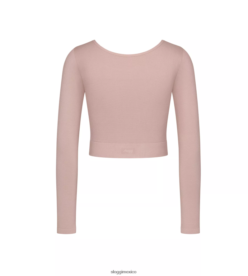 ropa de estar por casa | mx sloggi mujer camiseta de manga larga con aloe ever infused malva brumoso 220XJH422