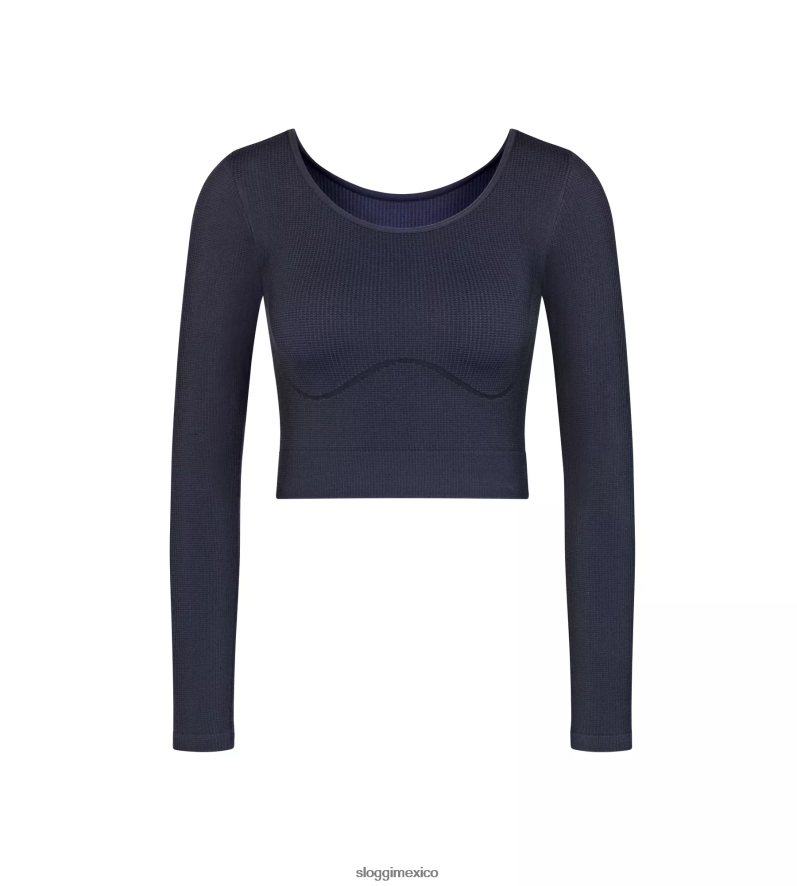 ropa de estar por casa | mx sloggi mujer camiseta de manga larga con aloe ever infused negro 220XJH348