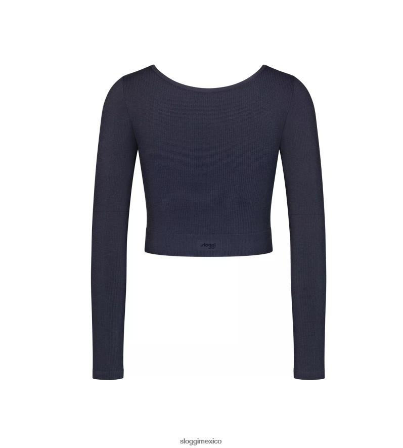 ropa de estar por casa | mx sloggi mujer camiseta de manga larga con aloe ever infused negro 220XJH348