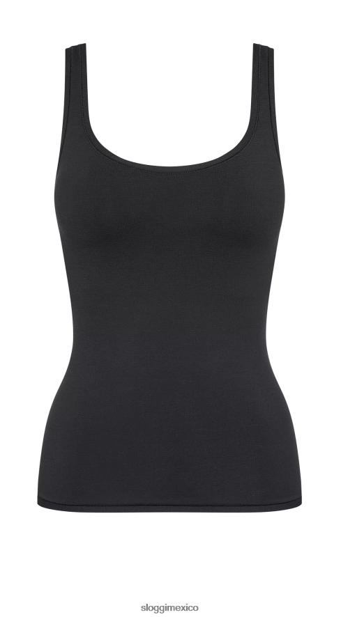 ropa de estar por casa | mx sloggi mujer camiseta sin mangas go allround negro 220XJH80