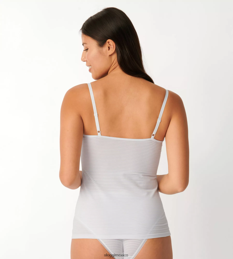 ropa de estar por casa | mx sloggi mujer camiseta sin mangas siempre fresca blanco 220XJH536