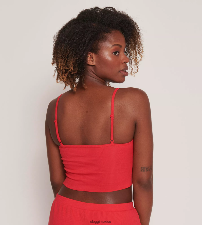 ropa de estar por casa | mx sloggi mujer ir top de canalé con tirantes finos Campari 220XJH307