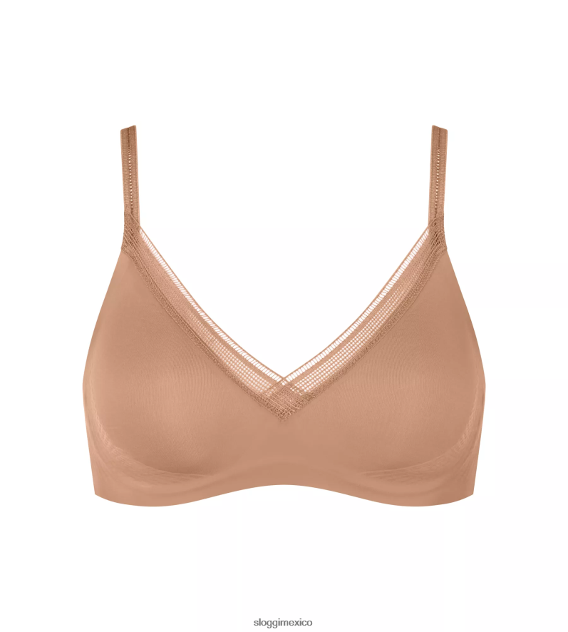 sujetadores | mx sloggi mujer bralette adaptado al cuerpo marrón nostálgico 220XJH519