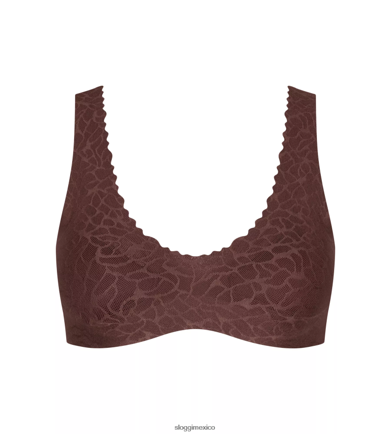 sujetadores | mx sloggi mujer bralette de encaje sin sensación marrón ébano 220XJH542