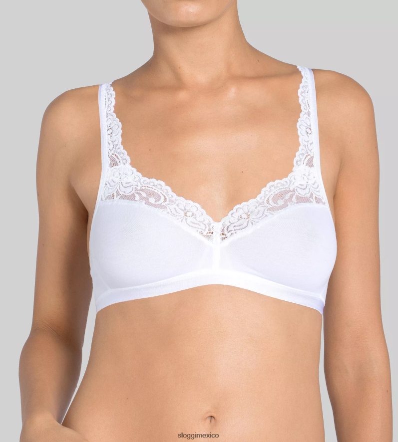 sujetadores | mx sloggi mujer bralette romántico blanco 220XJH200