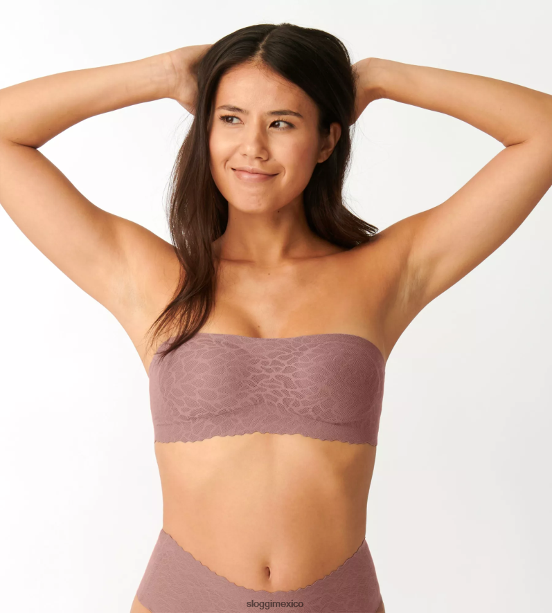 sujetadores | mx sloggi mujer sujetador bandeau de encaje zero Feel cacao 220XJH429