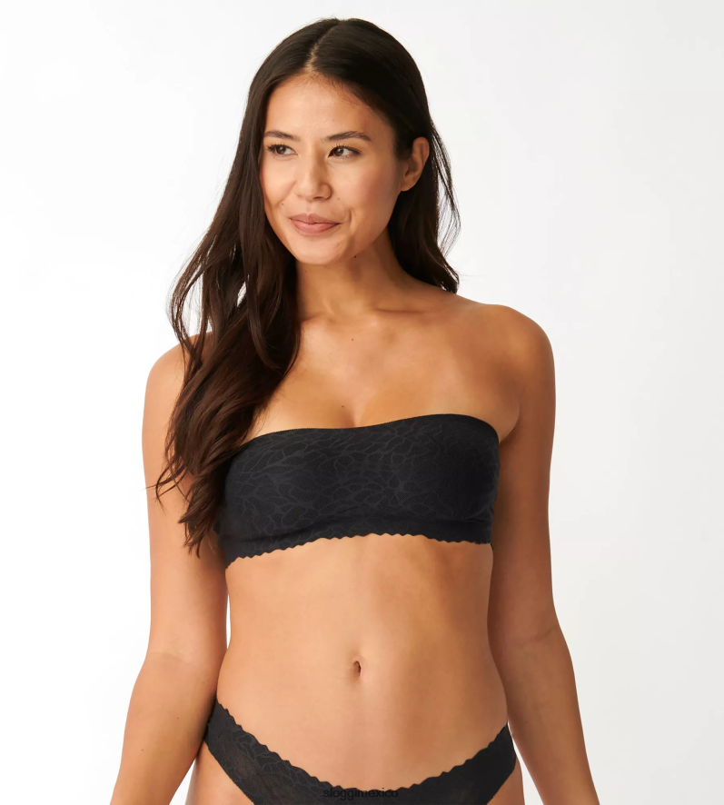 sujetadores | mx sloggi mujer sujetador bandeau de encaje zero Feel negro 220XJH655