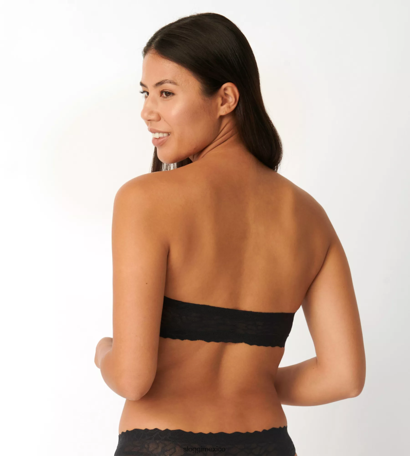 sujetadores | mx sloggi mujer sujetador bandeau de encaje zero Feel negro 220XJH655
