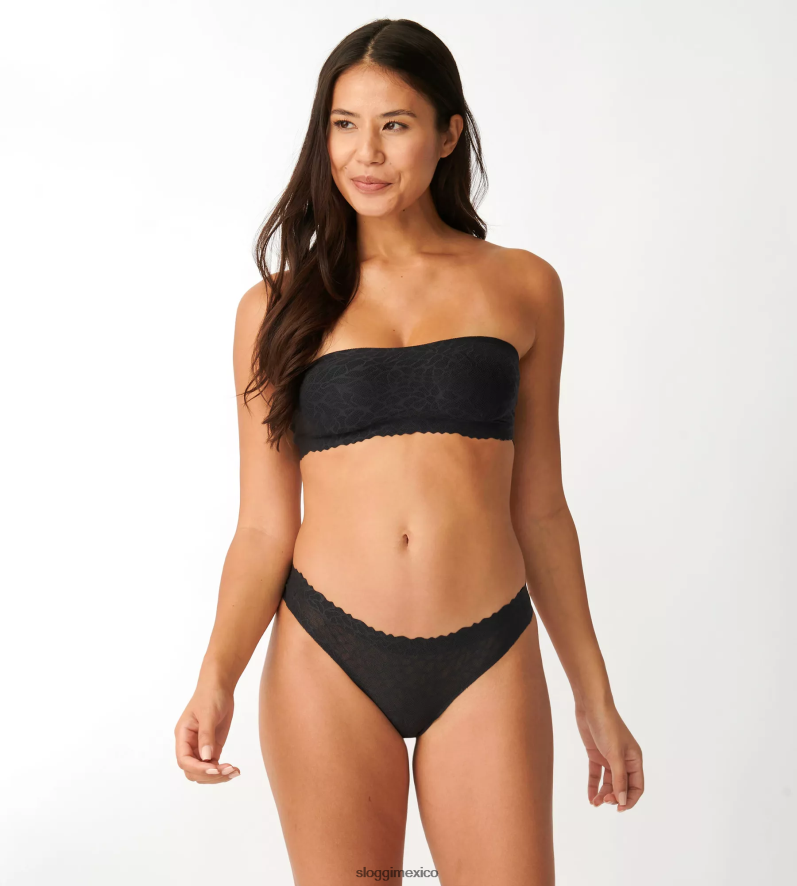 sujetadores | mx sloggi mujer sujetador bandeau de encaje zero Feel negro 220XJH655